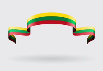 Lithuanian Flag Wave Pattern vector image