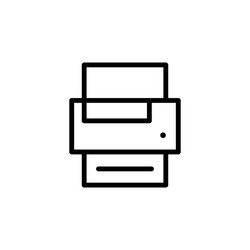 printer icon can be used for web logo mobile app vector image