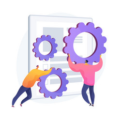 program settings concept metaphor vector image