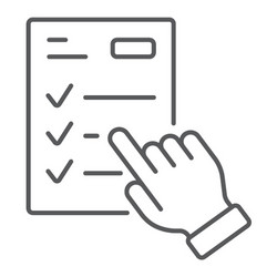 study program thin line icon e learning vector image