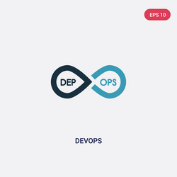 Two-Color DevOps Sign vector