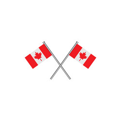 Canada flag logo Royalty Free Vector Image - VectorStock