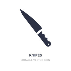 knifes icon on white background simple element vector image