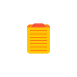 task board icon flat element vector image