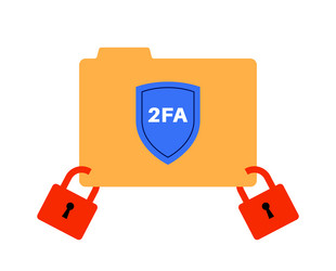 Two-Factor Authentication Security vector