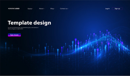 Abstract Data Network Background vector image