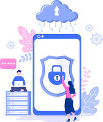 Data cloud private to access hosting or database vector