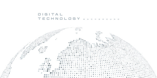 digital technology futuristic internet network ai vector image