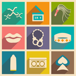 flat with shadow concept and mobile application vector image