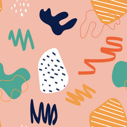 abstract simple shape seamless pattern background vector image