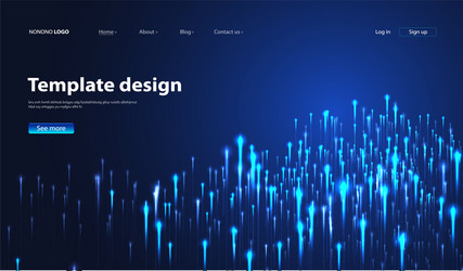 abstract technology data visualization background vector image