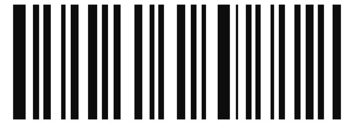 Bar code linear template retail coding technology vector