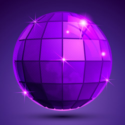 bright textured plastic spherical object vector