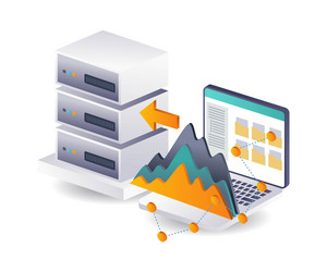 data transfer folder security analysis vector image