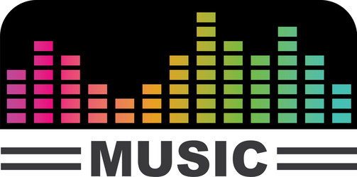 sound wavepulse lineequaizer and effect vector image