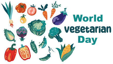 0952 vegan day vector