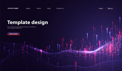 Abstract Data Network Background vector image