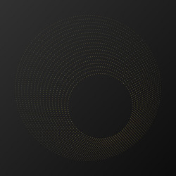 abstract gold glowing halftone dotted background vector image