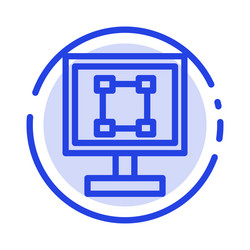 crop graphics design program application blue vector image