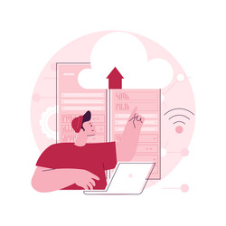 Edge computing abstract concept vector