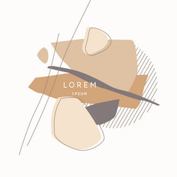 a composition with abstract elements in popular vector image
