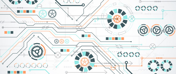 abstract background on a technological theme vector image