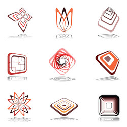 Design elements set Royalty Free Vector Image - VectorStock