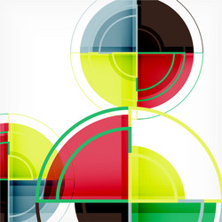 Geometric Circles Abstract Background vector