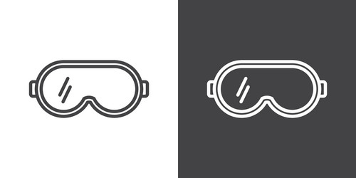 Ski Goggles Icon - Winter Sport Vector Image