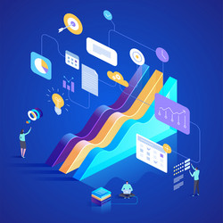 Statistical tools in research and data analysis vector