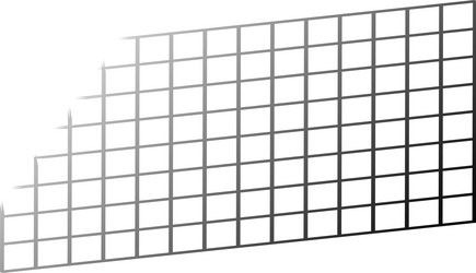 structure ascending grid pattern on white vector image