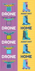 home assistant robot artificial intelligence vector image