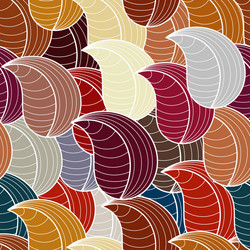 Stylized Leaf Pattern vector