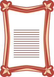 angular vintage frame icon vector image