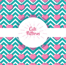 Cute pattern abstract geometric background design vector