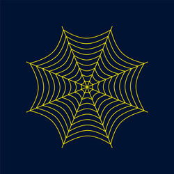 flat on background of spider web vector image