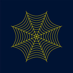 flat on background of spider web vector