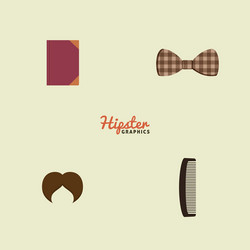 Abstract hipster objects vector