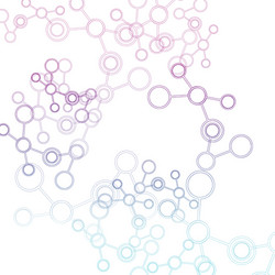 design science concept molecule background vector image