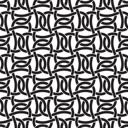 Seamless pattern of intersecting braces vector