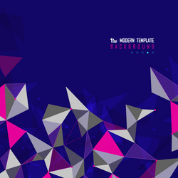 abstract multi colors design triangles tech vector image