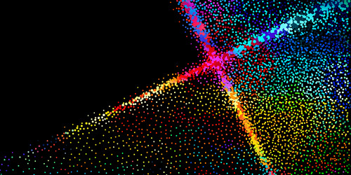 bright abstract image in a modern style vector image