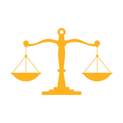 Judge scales the symbol of justice vector