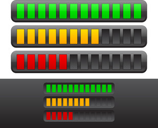 Digital Meter Display with Gauge vector image