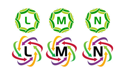 dynamic rotation marketing distribution set vector image