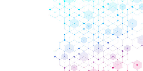 technology abstract lines and dots connect vector image