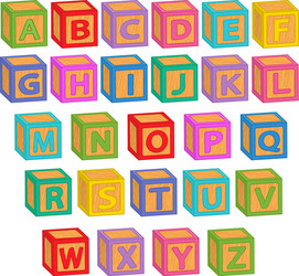 Alphabet English Colorful Blocks Royalty Free Vector Image Alphabet English Colorful Blocks Royalty Free Vector Image