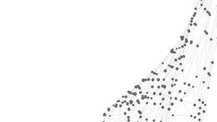 dots connected by lines abstract wave minimalist vector image