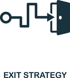 Exit strategy icon premium style design from vector
