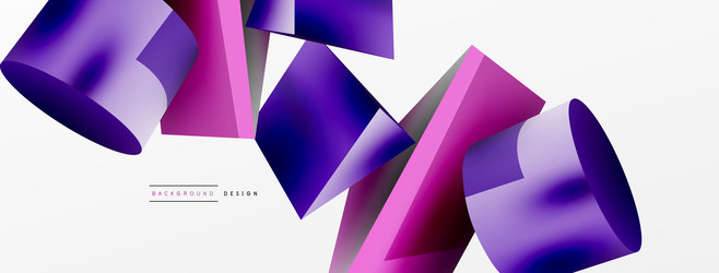 3d abstract background shapes triangle vector image